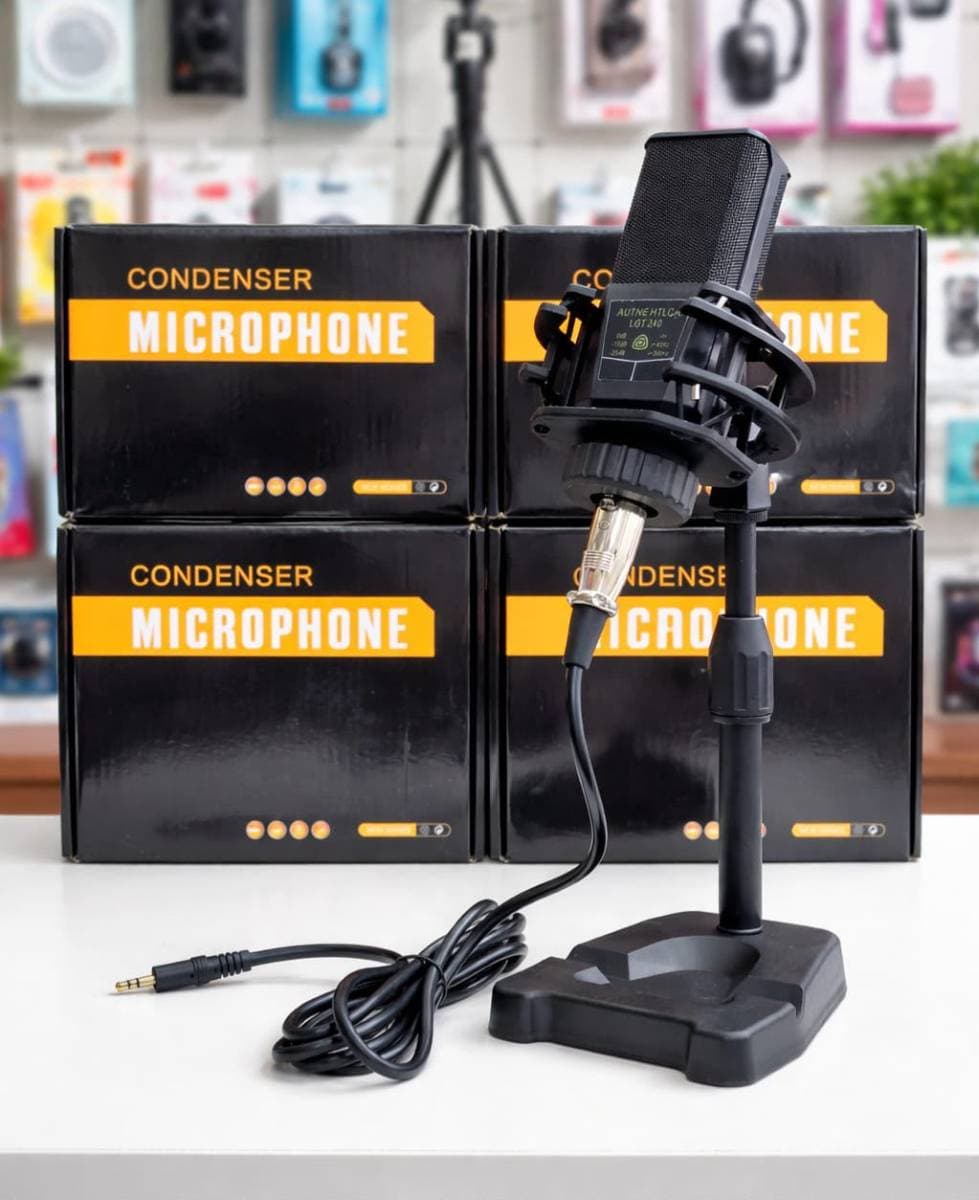 Generic black condenser microphone kit